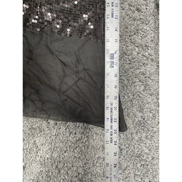 Women Scarf Gray Sequin Sparkly One Size 23in X 32 In Acrylic - Picture 7 of 11